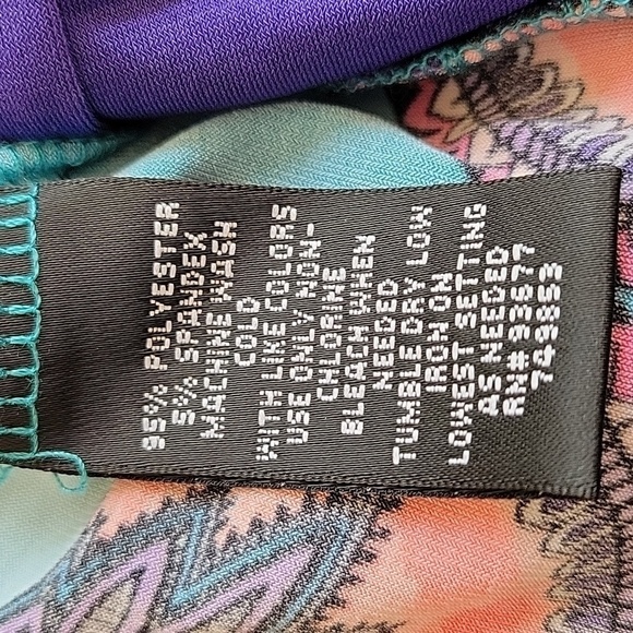 NICOLE by Nicole Miller XS multicolor and multilateral mini dress - Picture 4 of 4